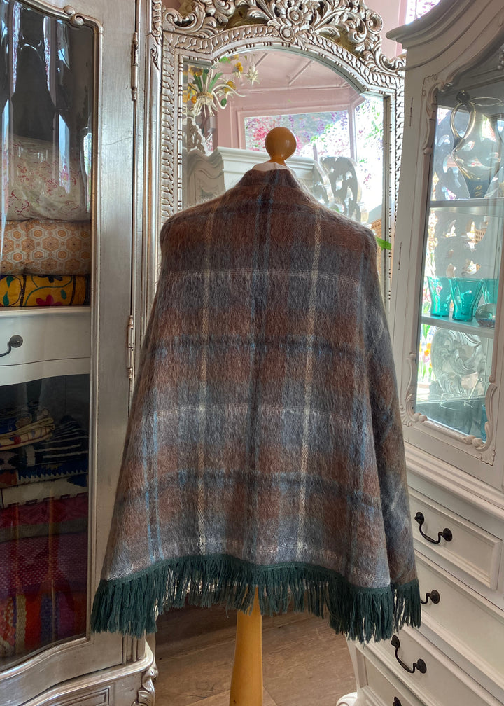 Green Mohair Galloway Cape