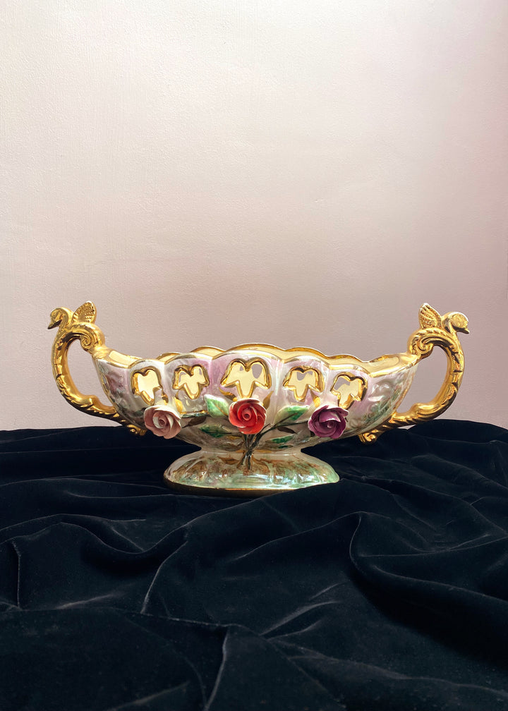 Opal Hand-painted H. Bequet Centrepiece