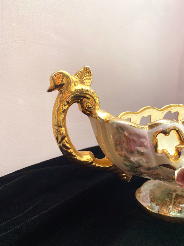 Opal Hand-painted H. Bequet Centrepiece