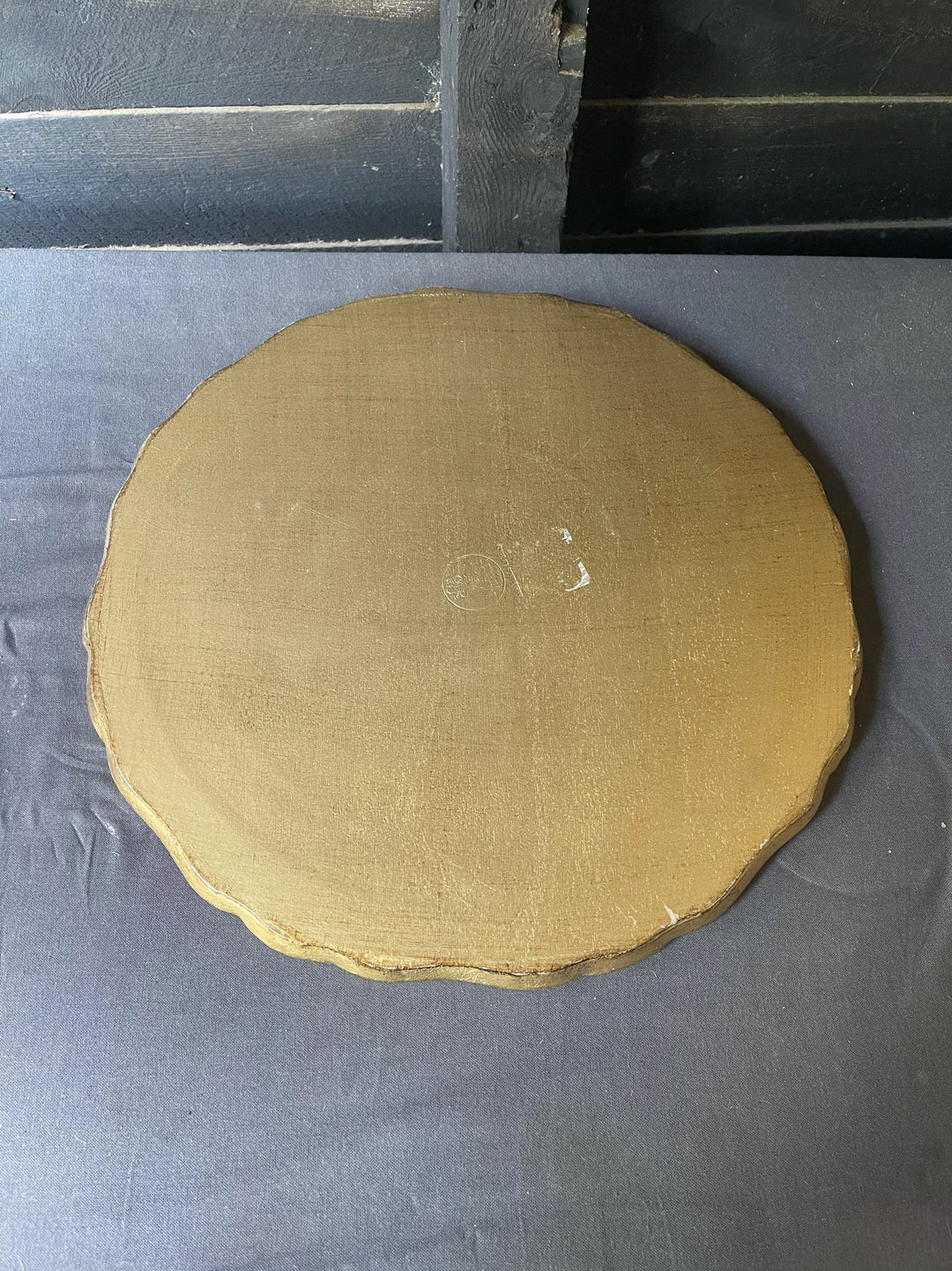 Vintage Gold &amp; Pastel Italian Florentine Toile Tray