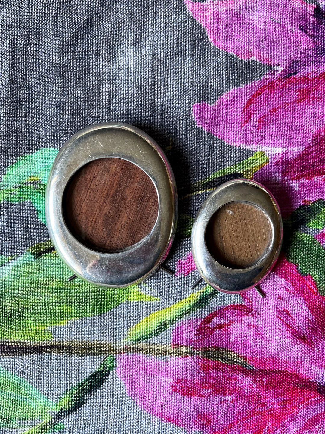 Pair of Wai Kee of Hong Kong Silver Photo Frames