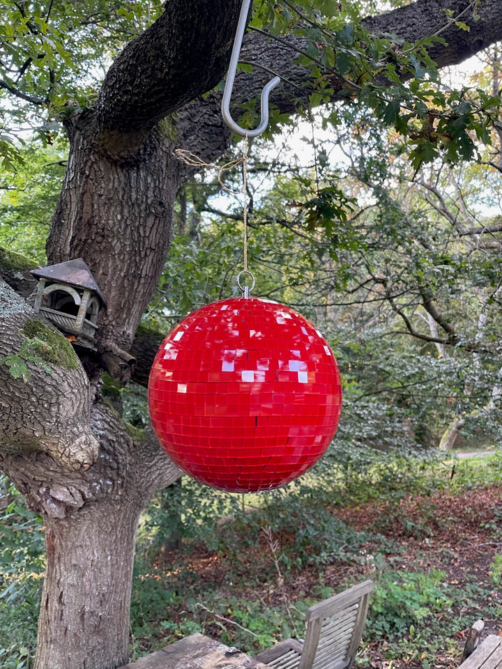Red Glitter Disco Ball