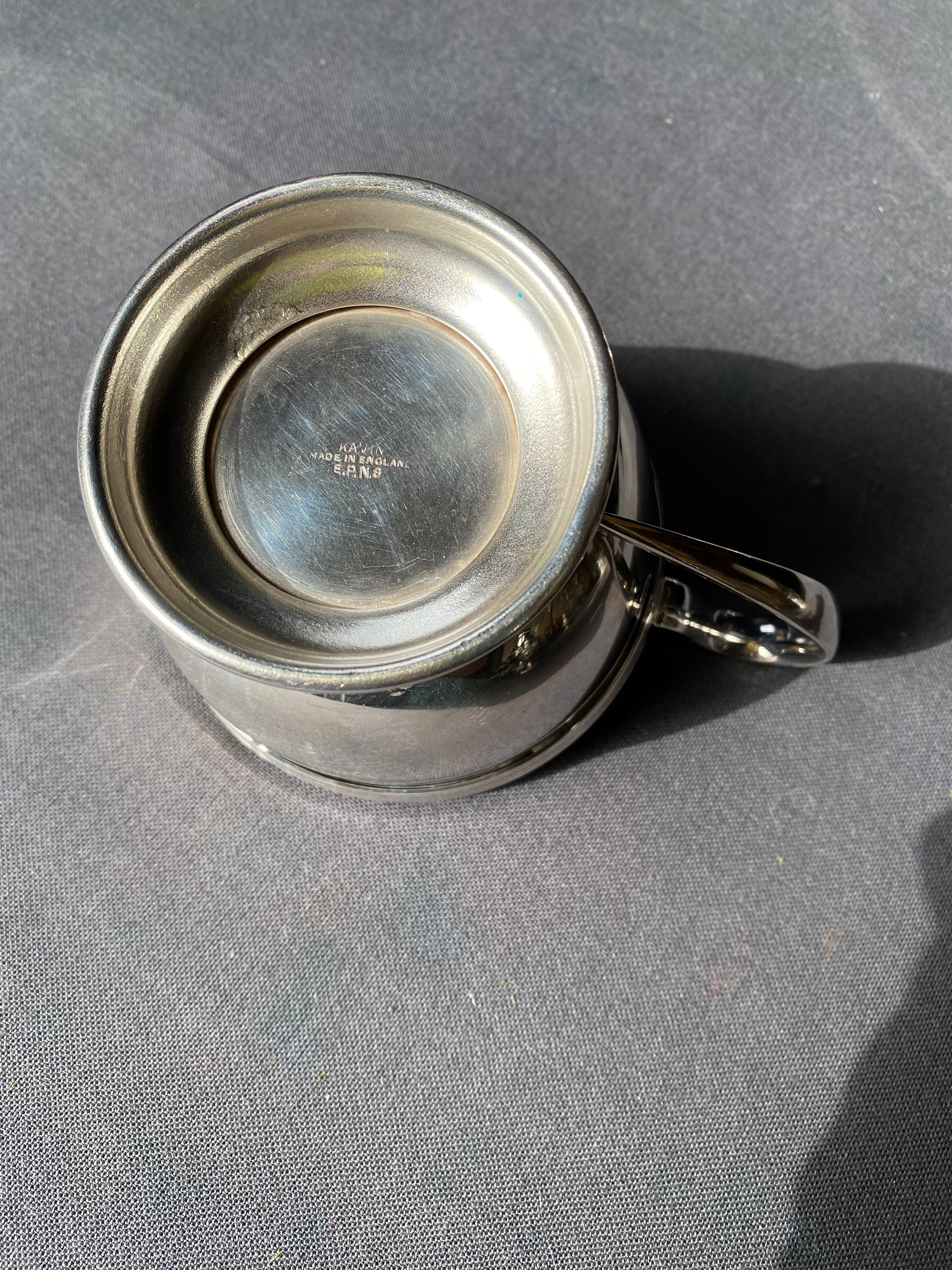 Vintage Silver Sugar Bowl & Jug