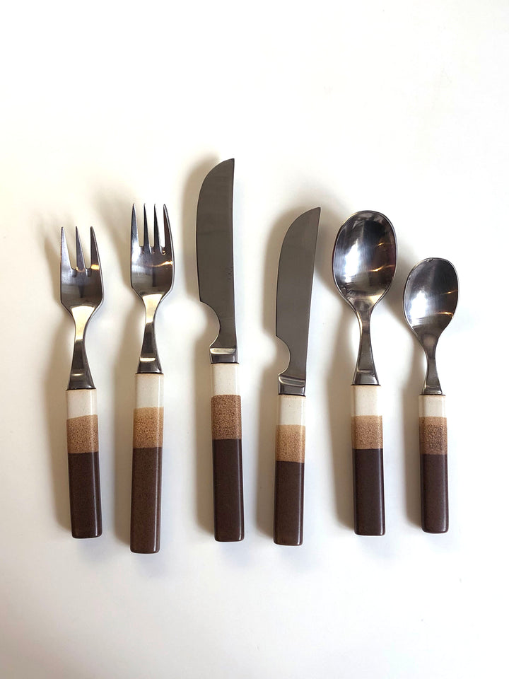 Vintage Denby Cotswold Stoneware Dinner Set (144 pcs)