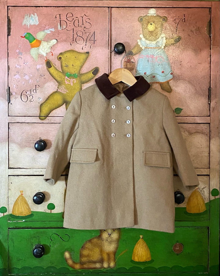 Kids Camel Felt Jacket