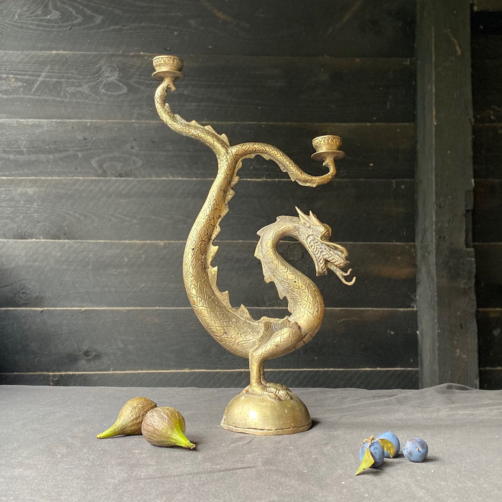 Small Balinese Dragon Candelabra