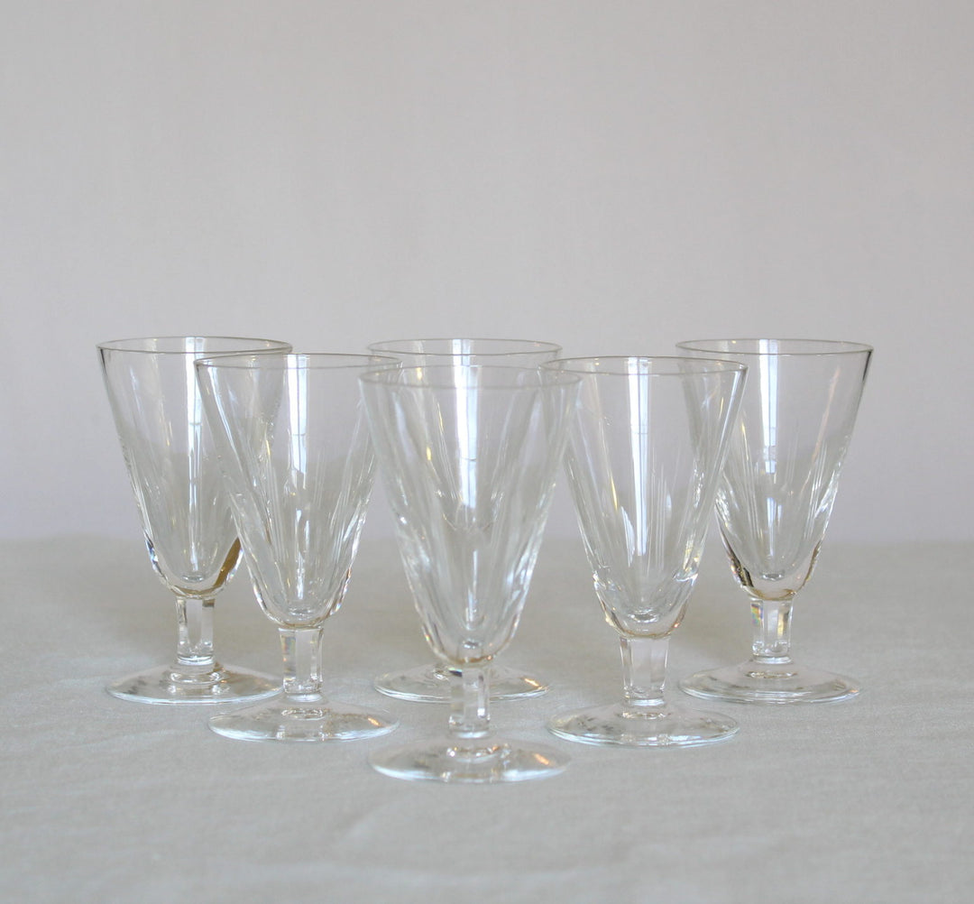 Rare French Cut Glass 36 Piece Set