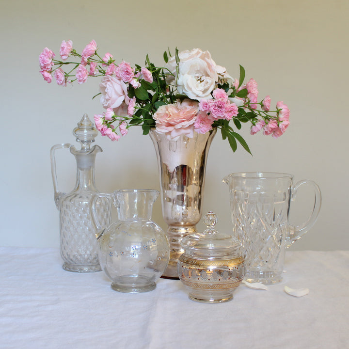 Mercury Glass Trumpet Vase
