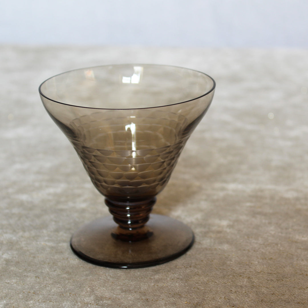 Smoked Orrefors Cocktail Glasses