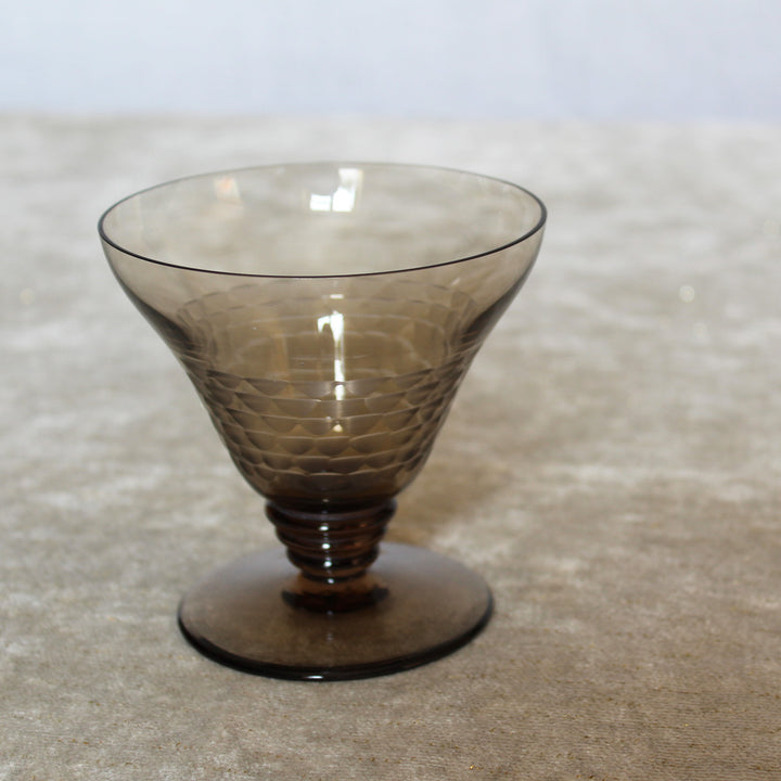 Smoked Orrefors Cocktail Glasses