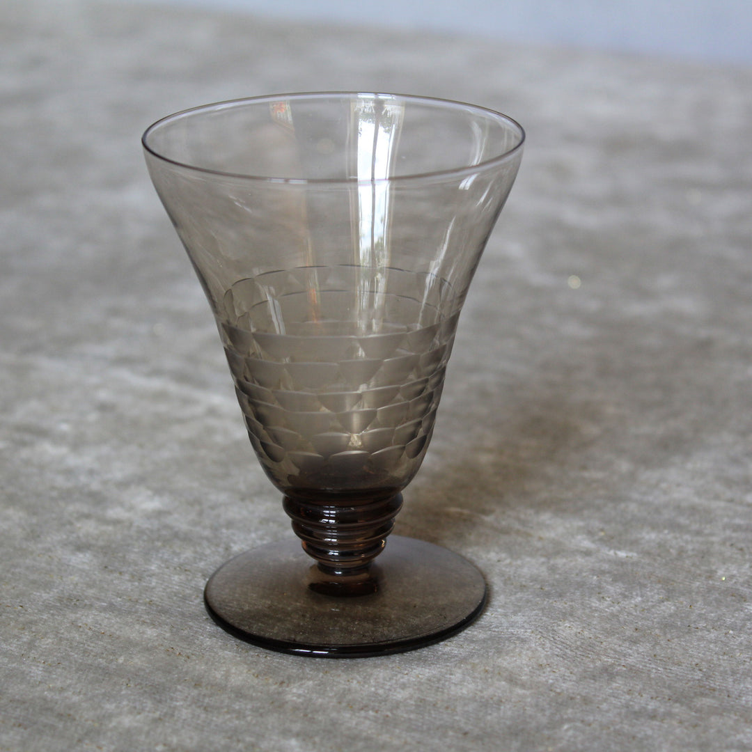 Smoked Orrefors Cocktail Glasses