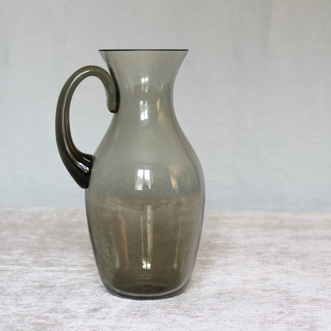 vintage smoked glass carafe