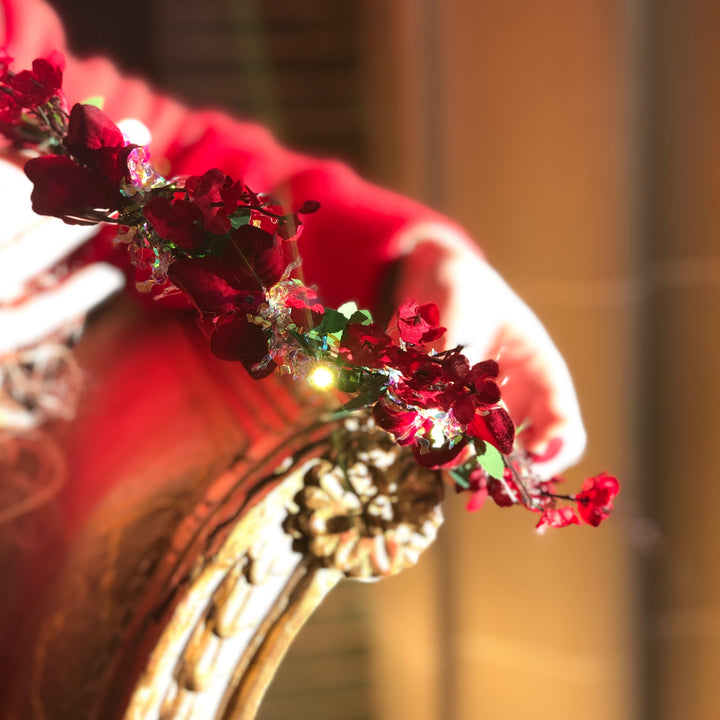 Winter Red &amp; Sparkle Headband