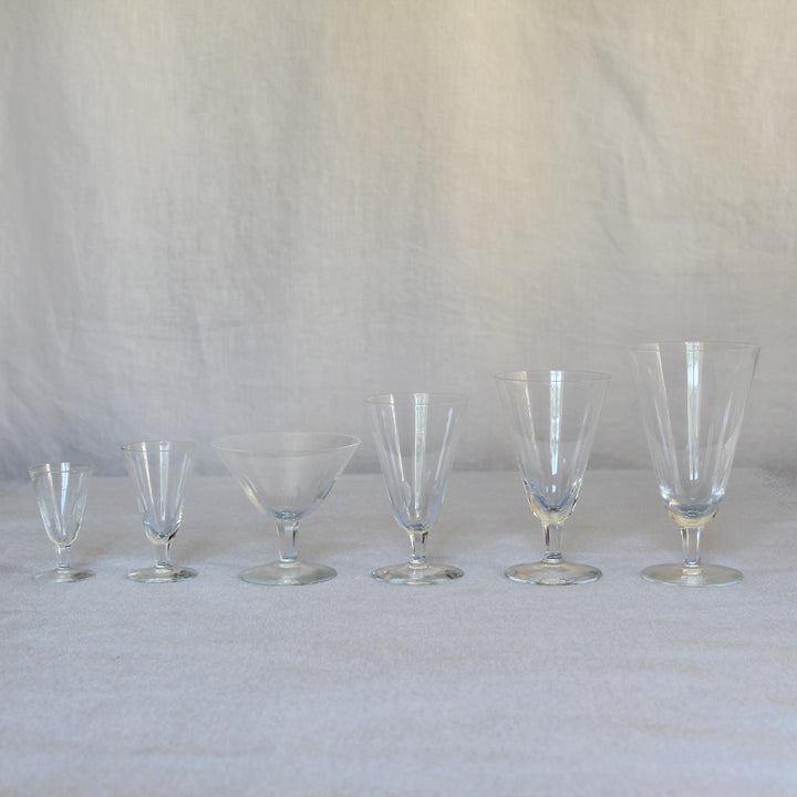 Rare French Cut Glass 36 Piece Set