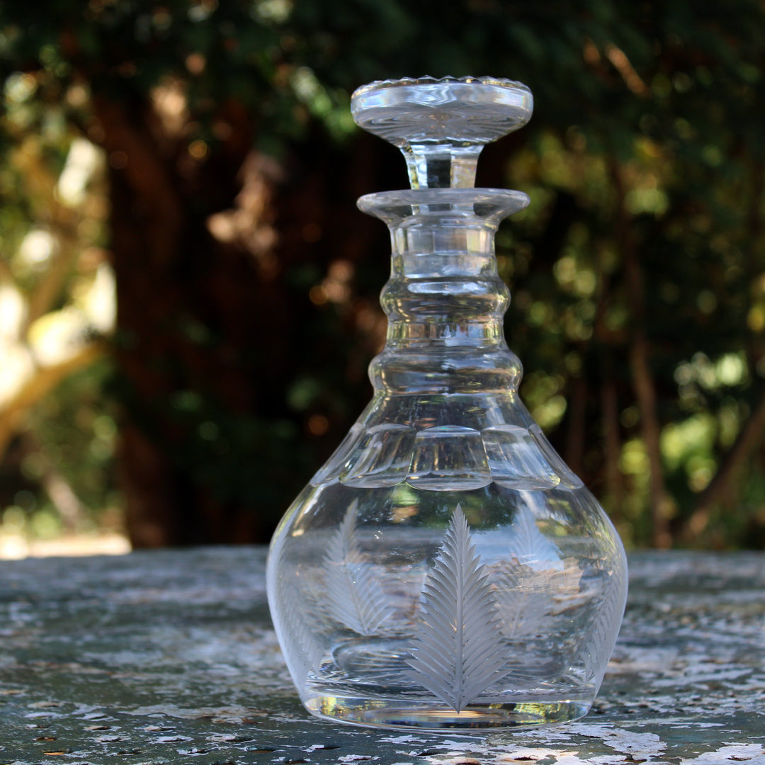 art deco glass decanter