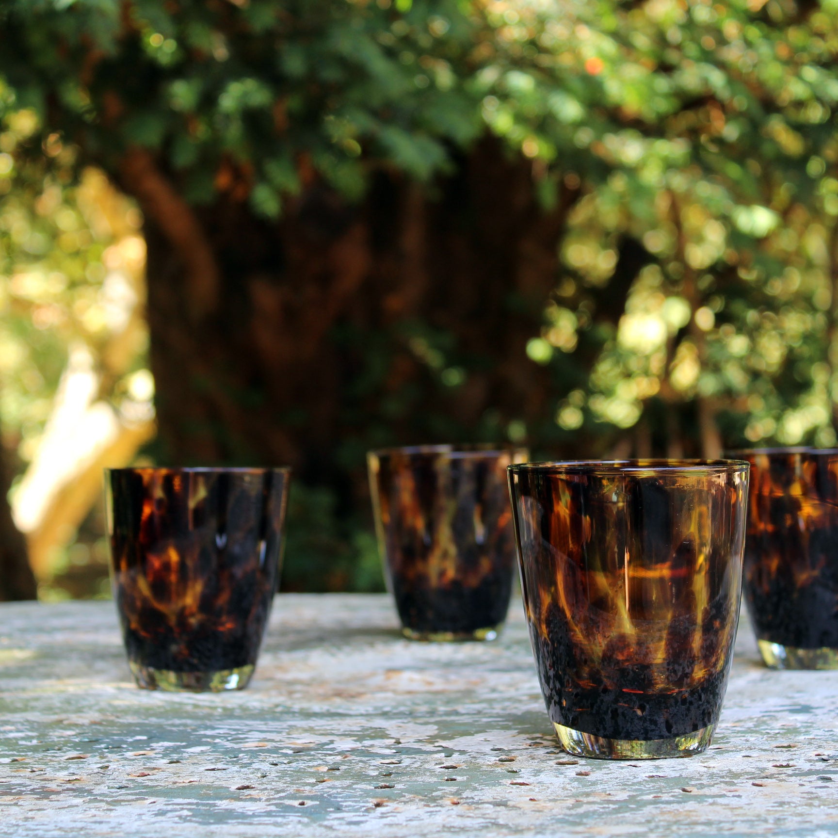smoked leopard tumblers