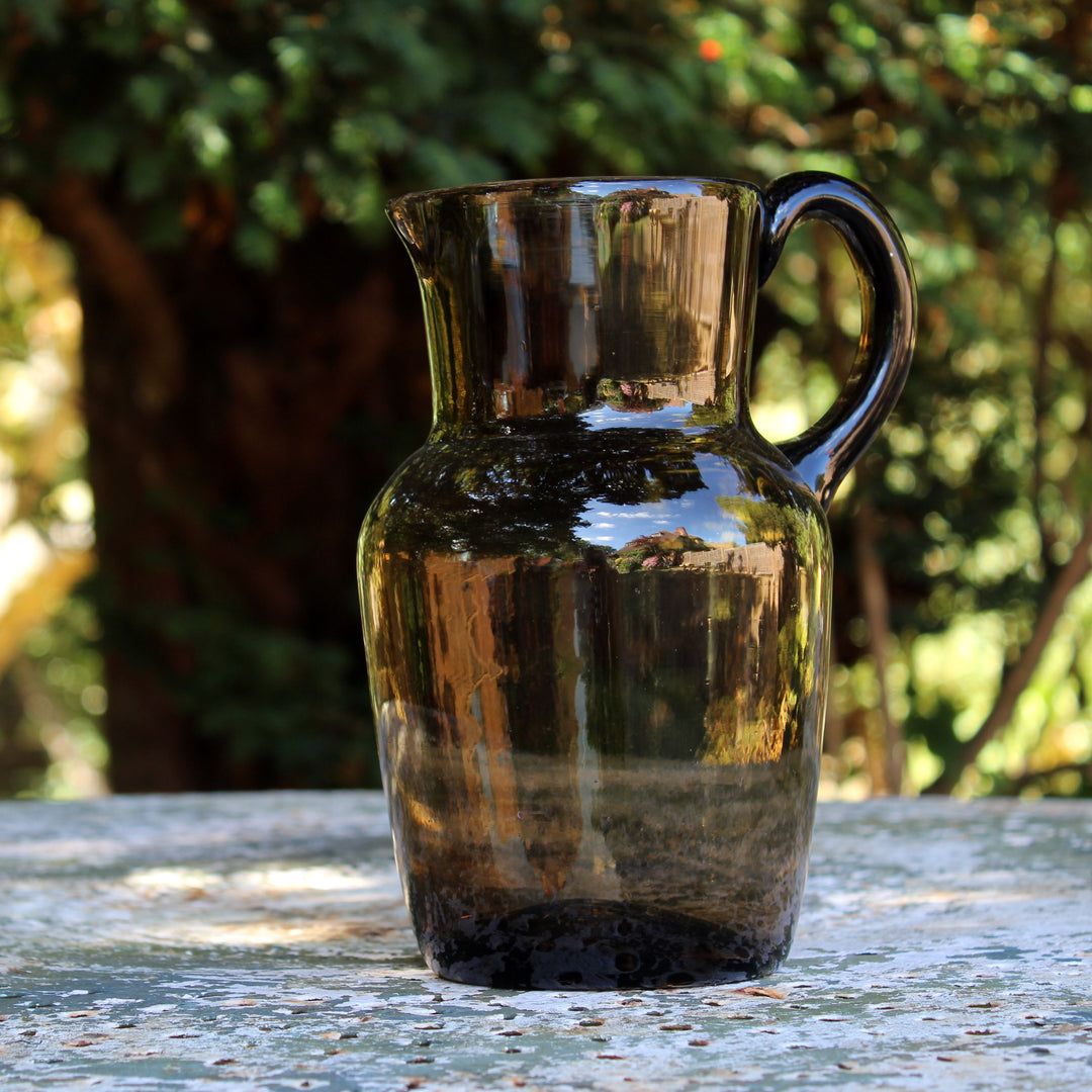 smoked glass tankard
