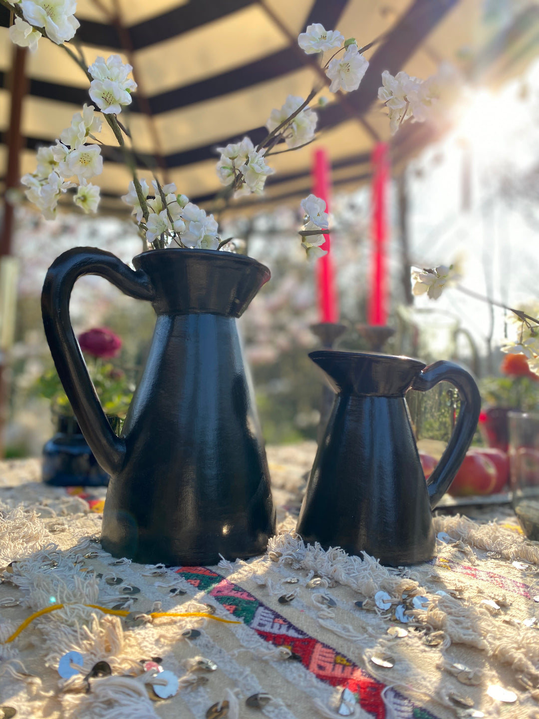 Black Terracotta Jug 