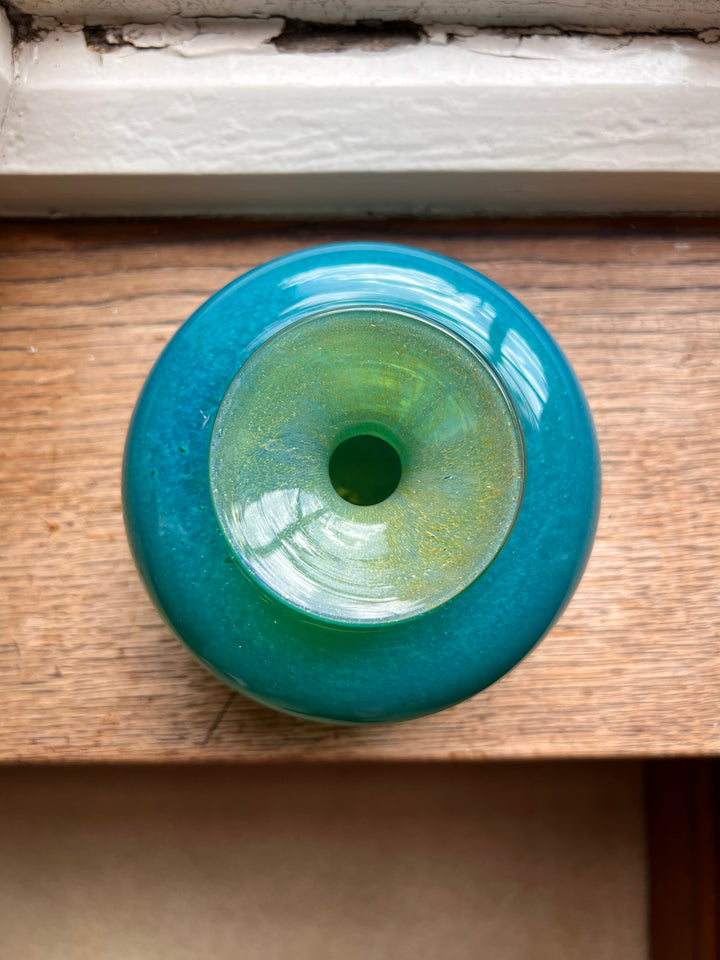 Vintage Mdina Ming Globe Vase Sea &amp; Sand Series