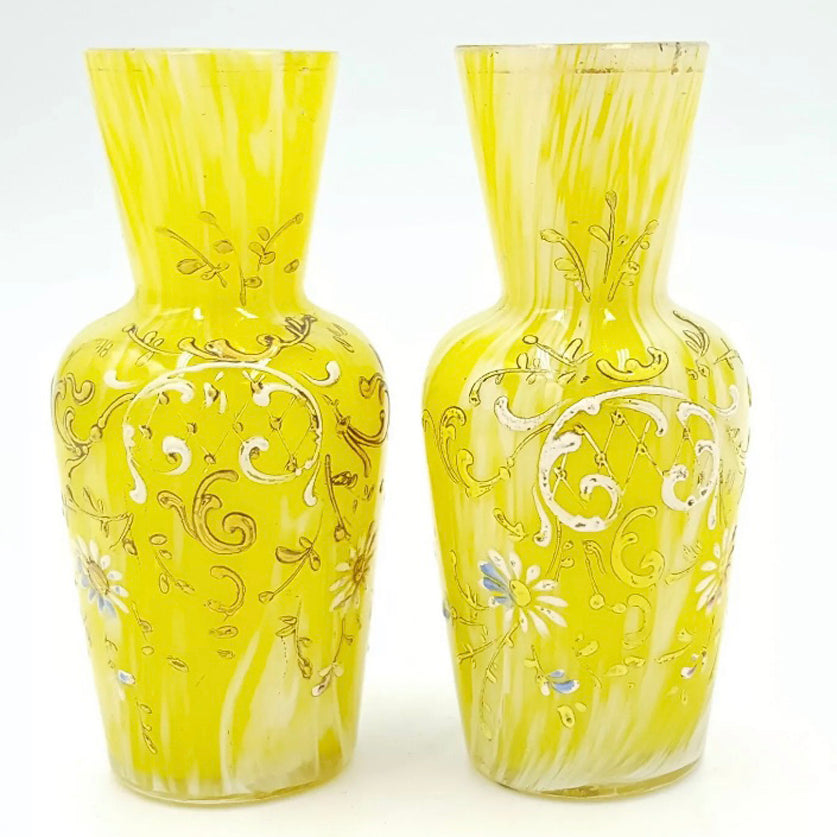 Antique Art Nouveau Period Bud Vases