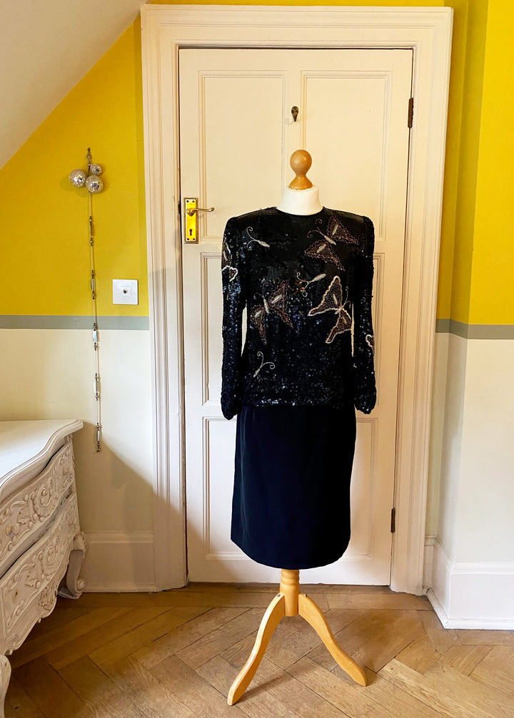 Judith Ann Creations Silk Sequin Top