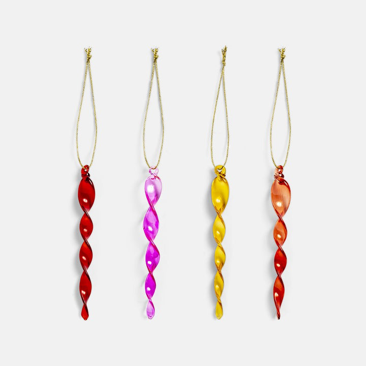 Icicle Ornament Set of Four - Desert