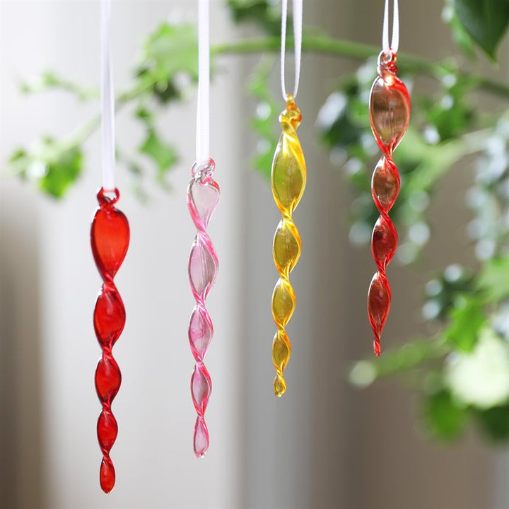 Icicle Ornament Set of Four - Desert