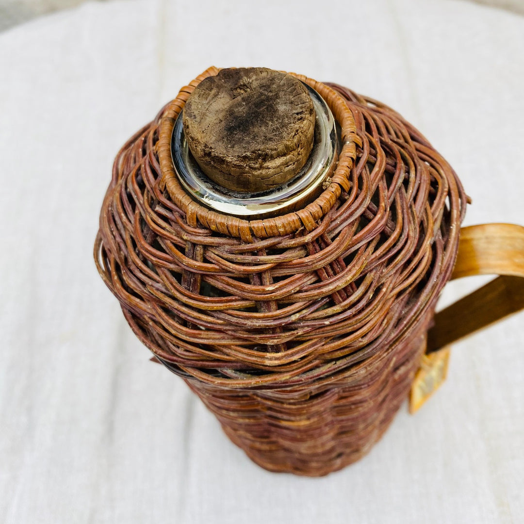 Vintage Rattan Flask
