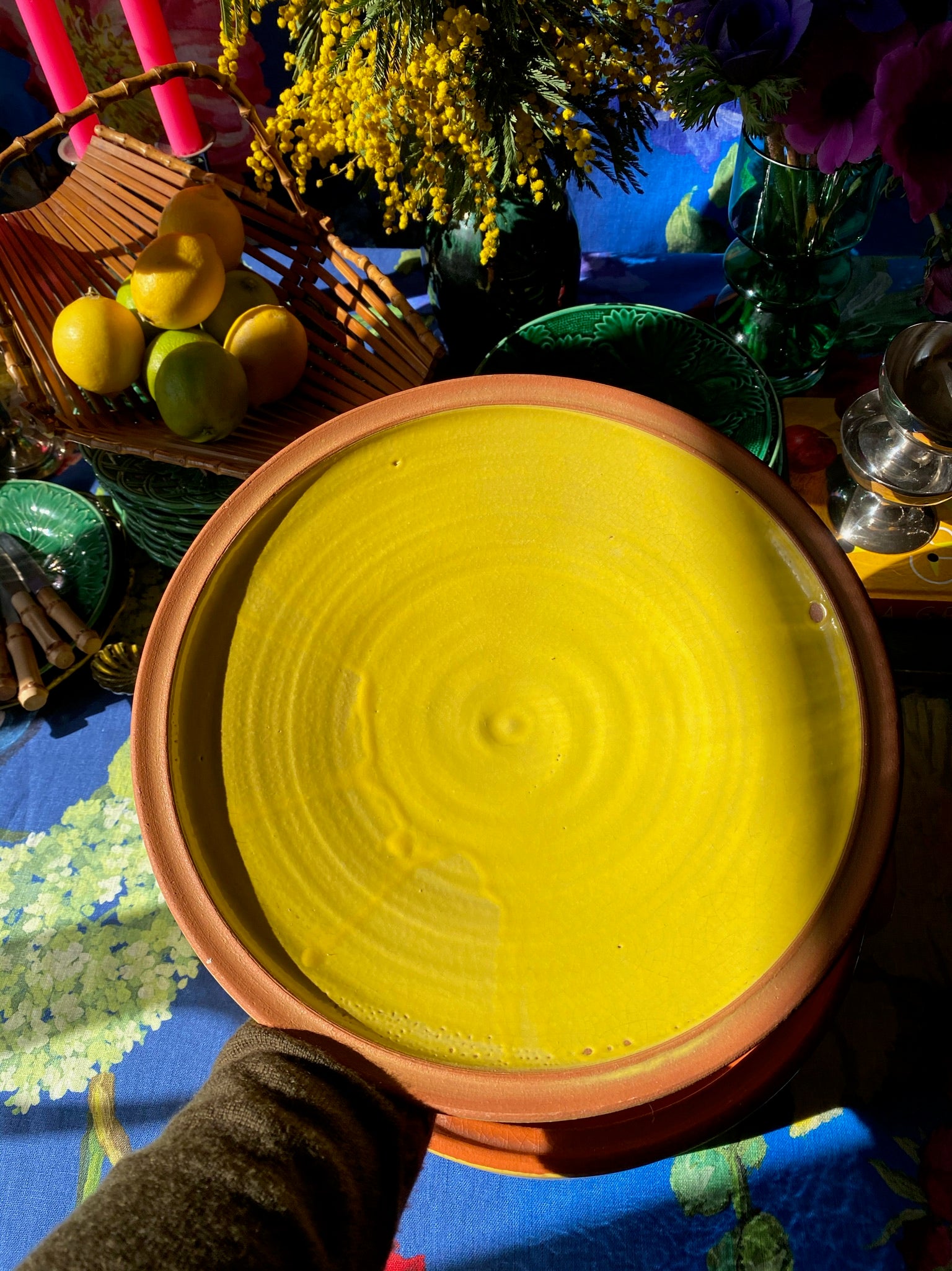 Greek Yellow Terracotta Cooking Pot
