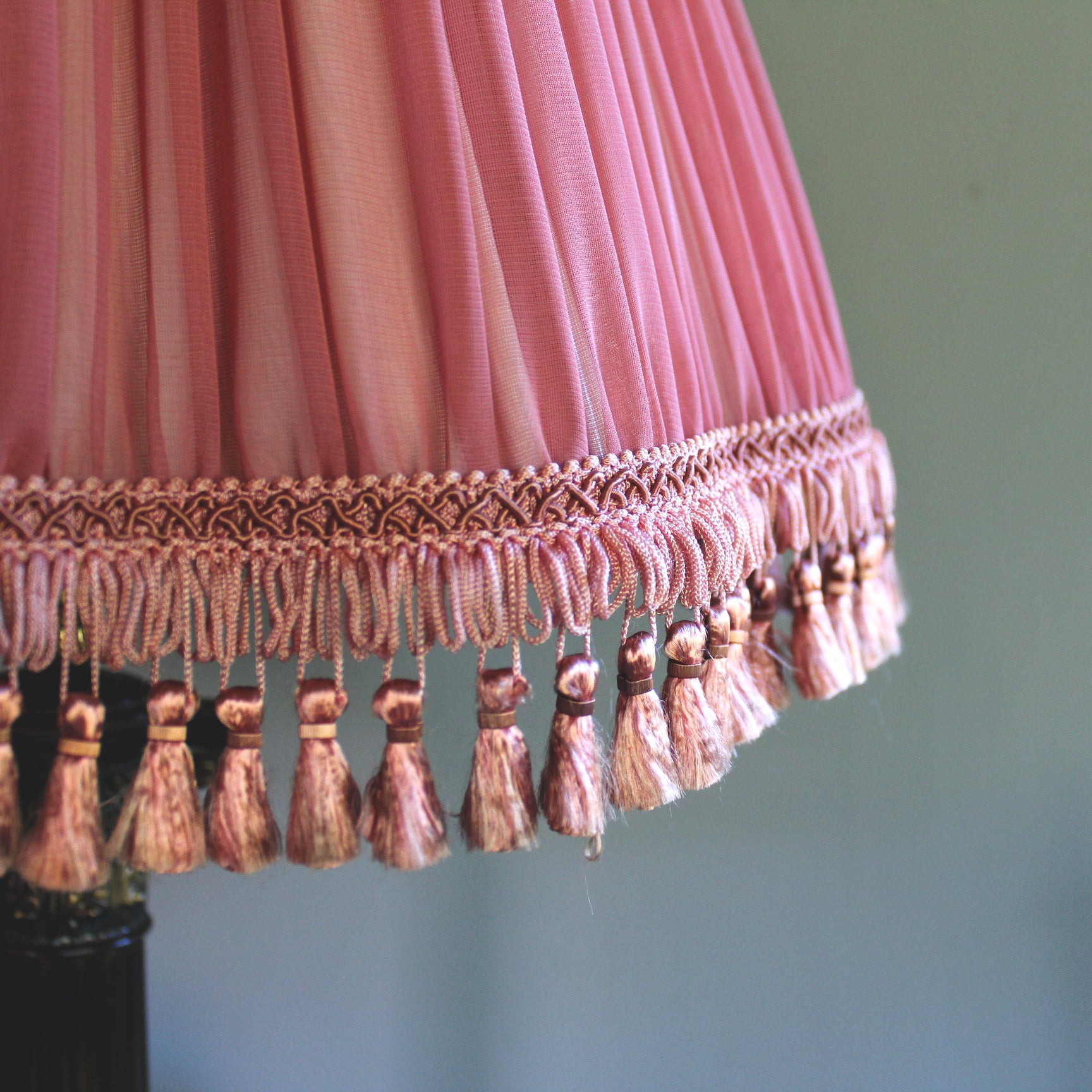 Bell Vintage Lampshade in Blush Pink