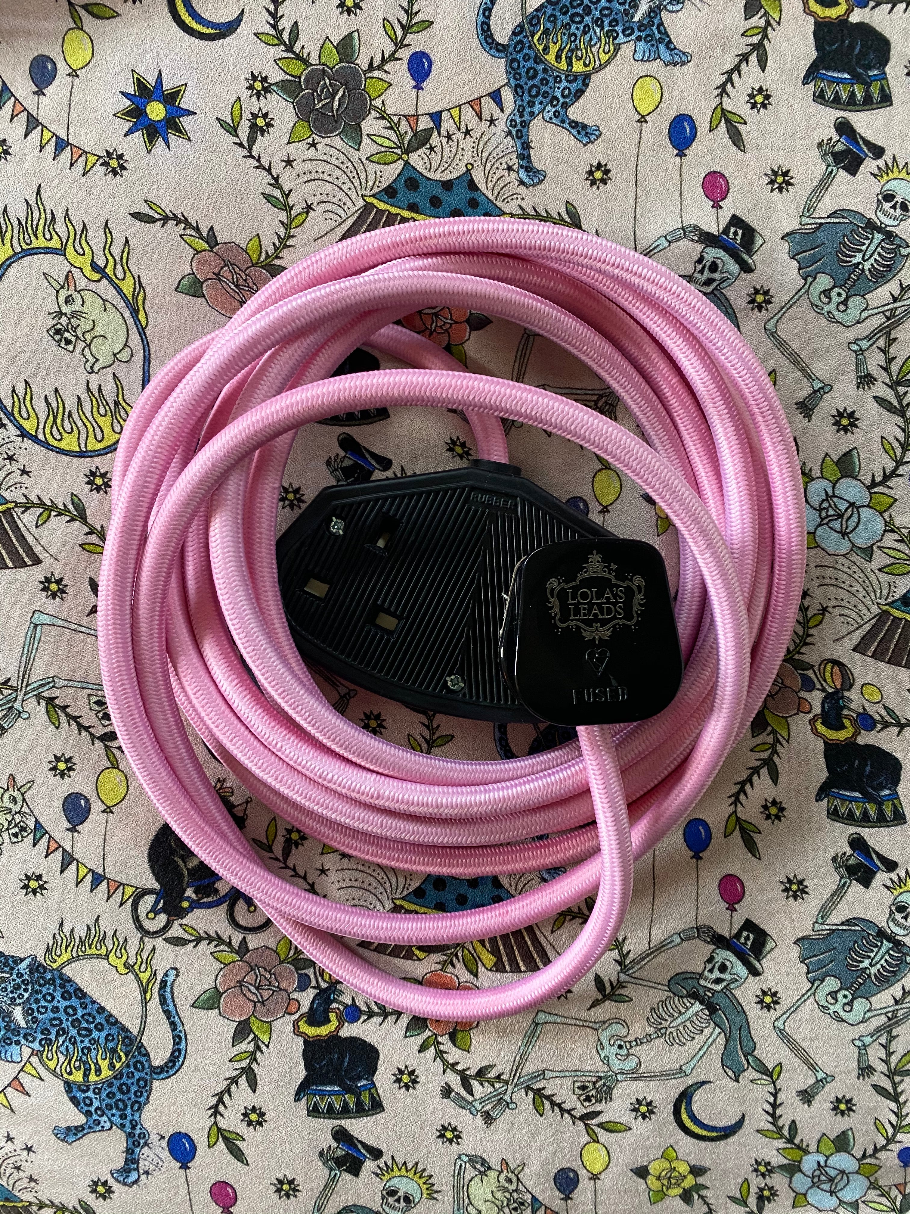Lola's Leads - Cotton Candy & Black 4m