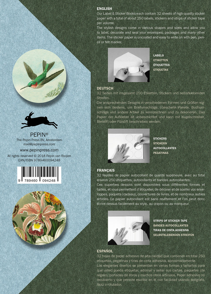 Art Forms in Nature Label, Sticker &amp; Tape Book