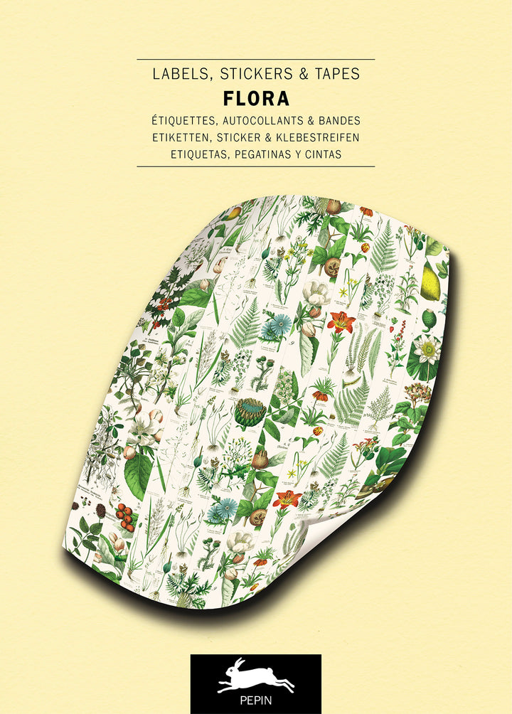 Flora Label, Sticker &amp; Tape Book