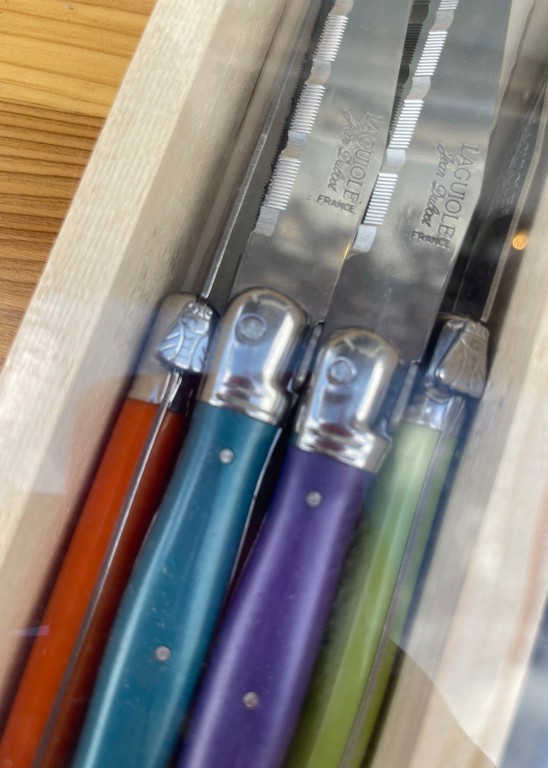 Laguiole 24 Piece Cutlery Set - Multi-coloured