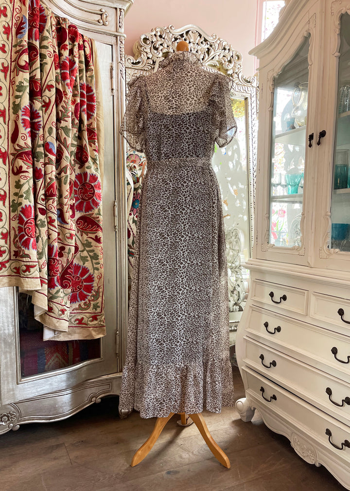 Lolly’s Laundry Leopard High Collar Dress