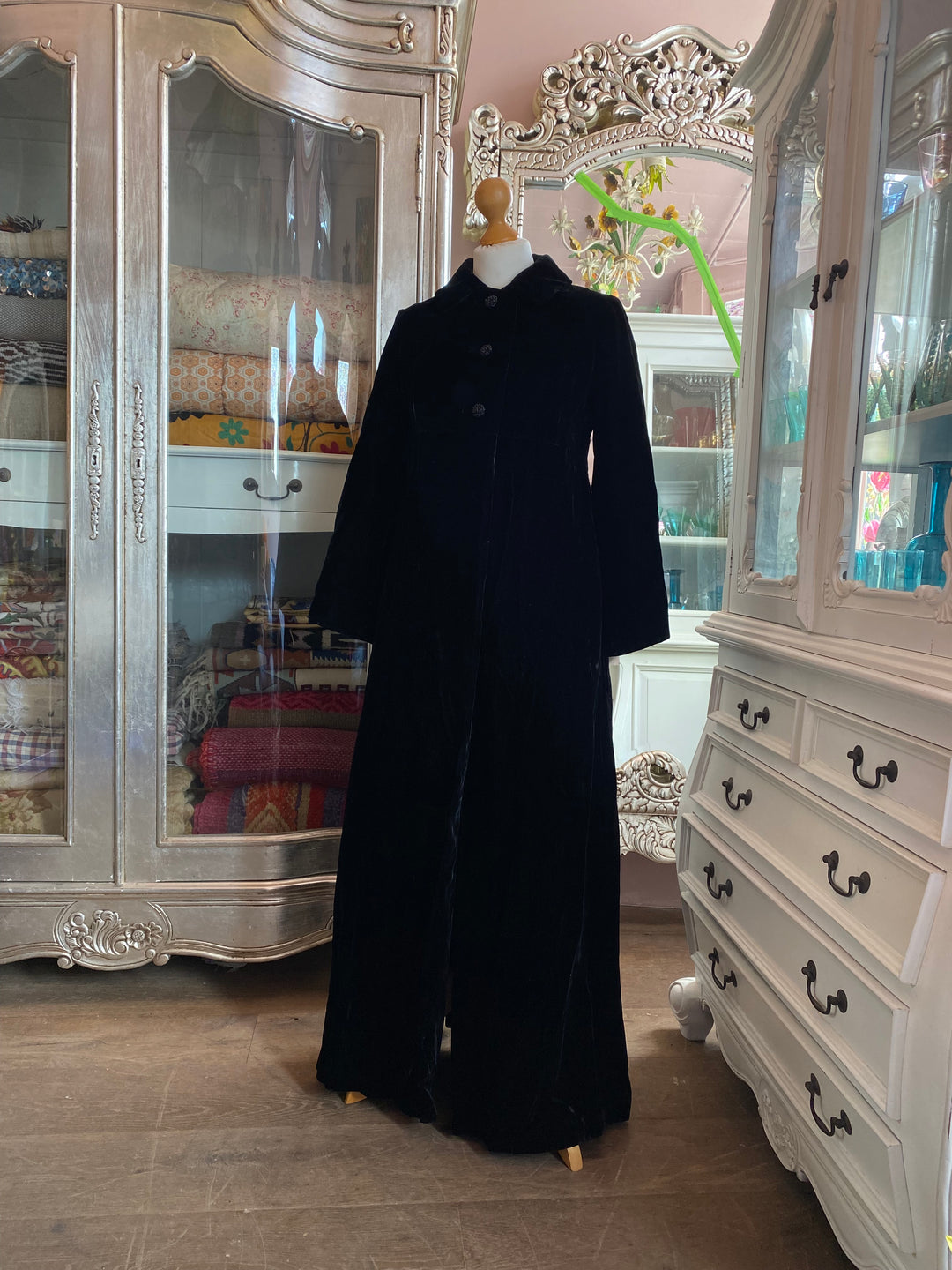 Black Velvet  Overcoat 