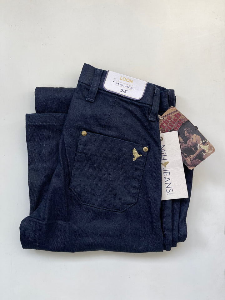 Loon Mid-Rise, Wide Leg Jeans