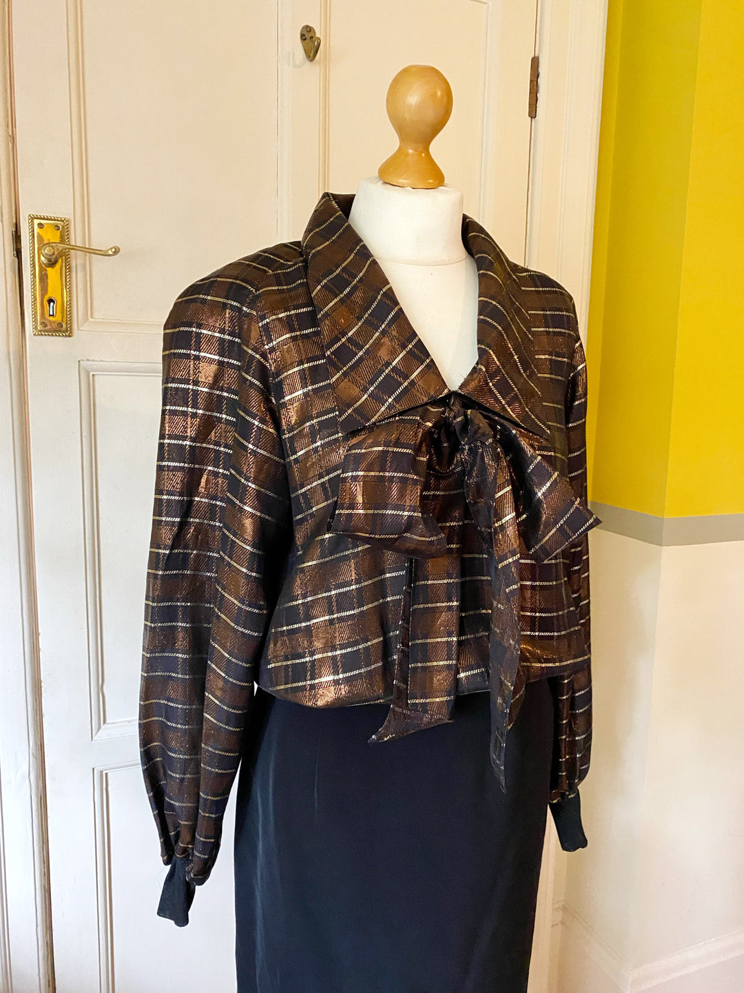 Louis Féraud Vintage Metallic Blouse