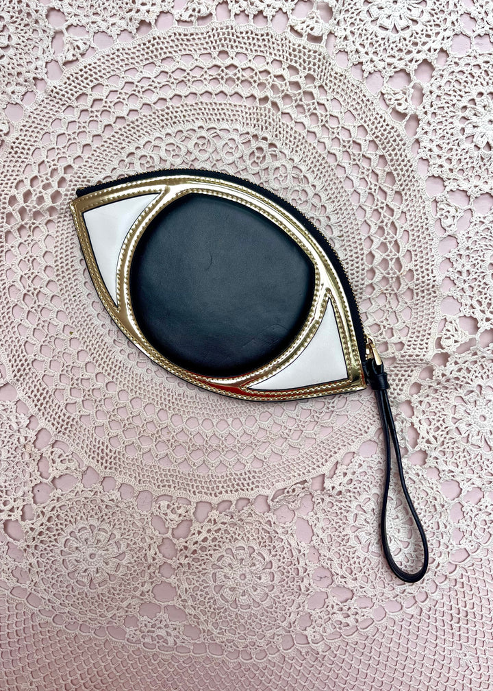 Lulu Guinness Black Eye Coin Purse