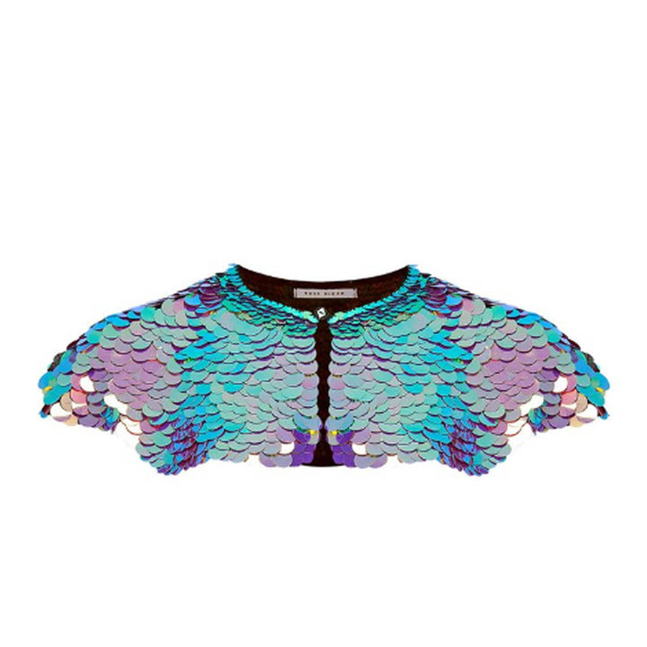 Rosa Bloom Sequin Cape