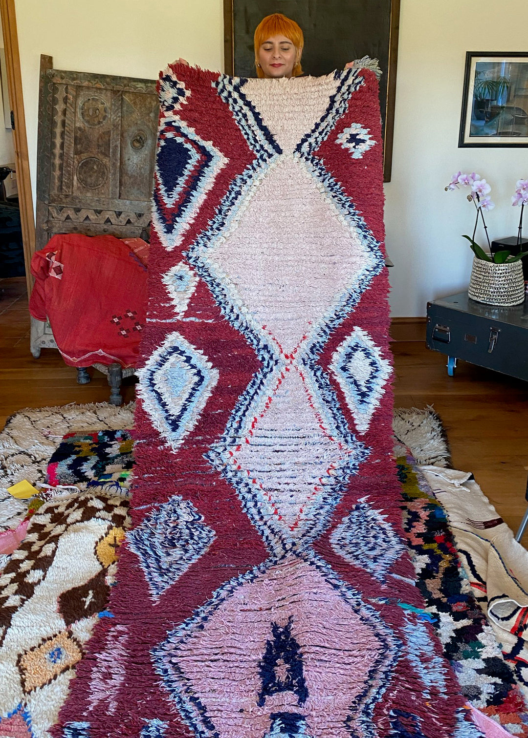 Vintage Azilal Berber Rug Runner