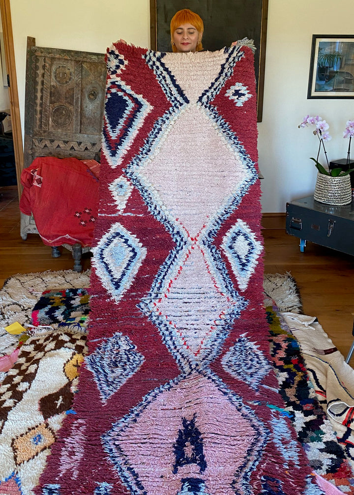 Vintage Azilal Berber Rug Runner