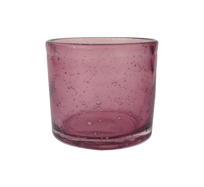 British Colour Standard 6 Handmade Tea Lights In Maroon