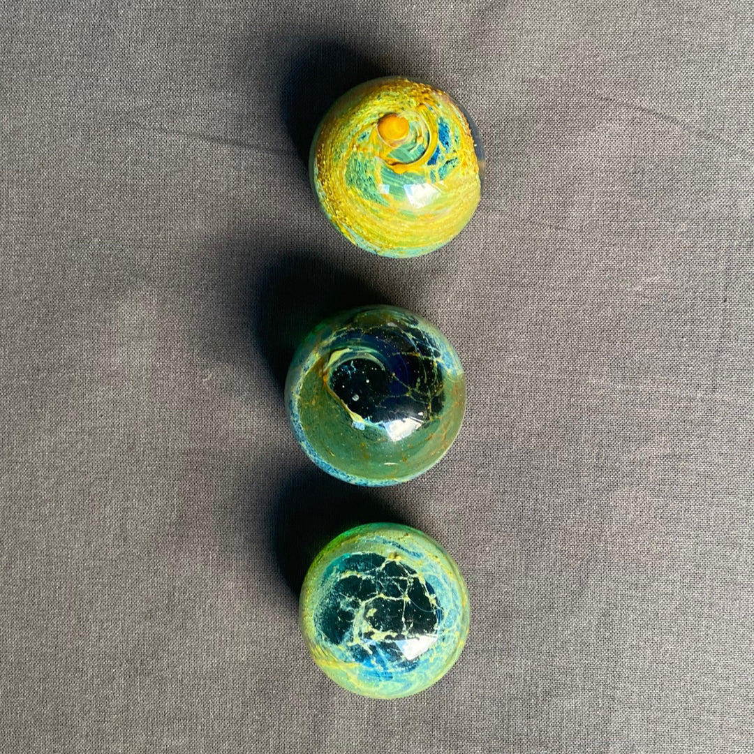 Mdina Mid Century Mini Sand &amp; Sea Globe Paperweights