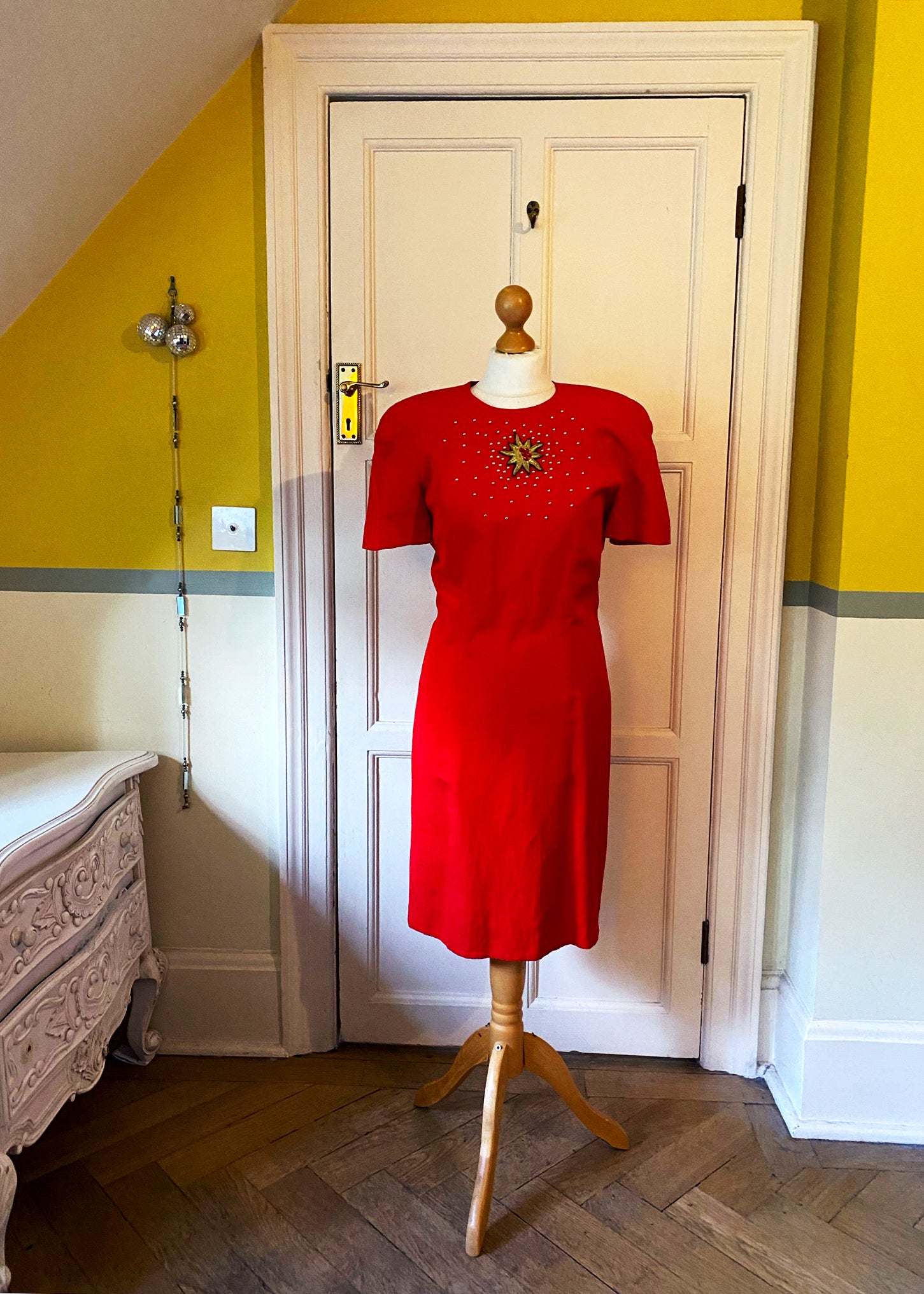 Mondi Red Embellished Dress