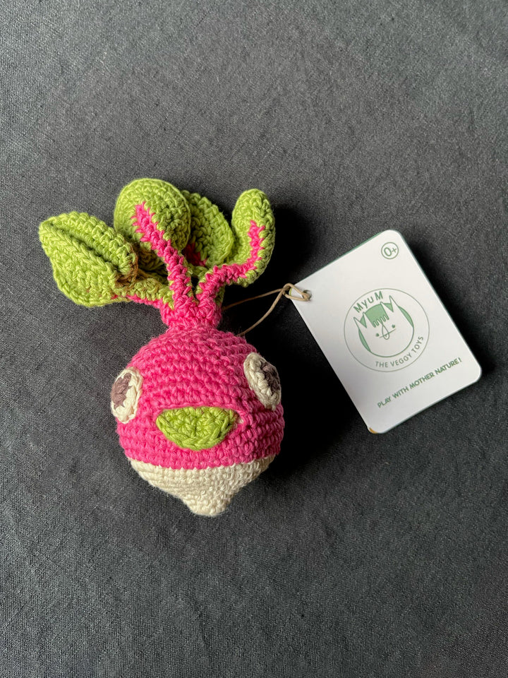 Crochet Radish Rattle