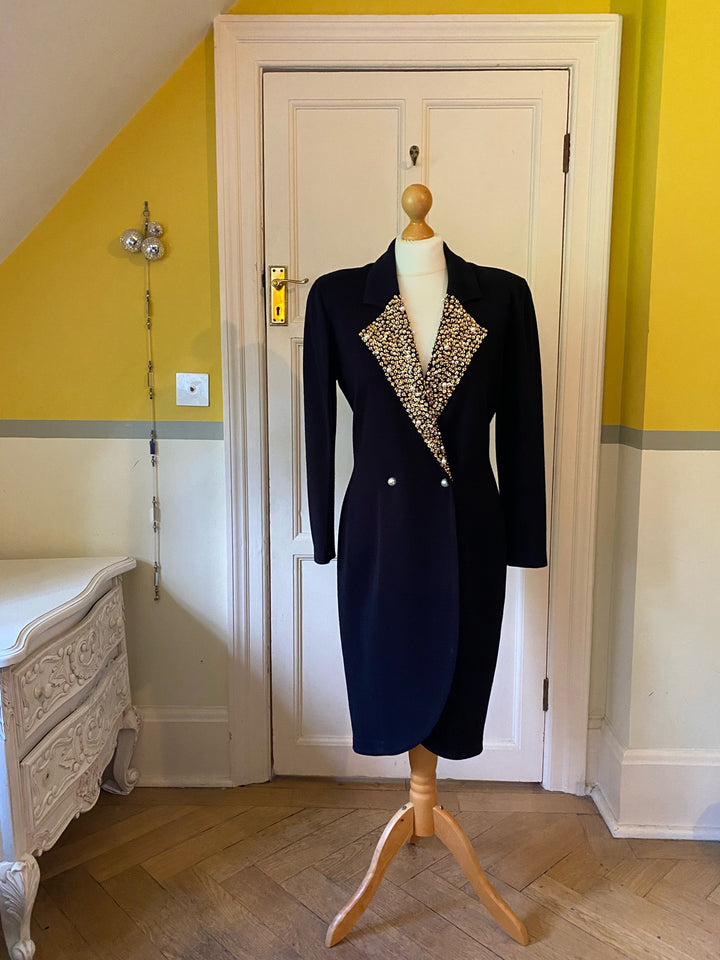 Outlander Beaded Woollen Vintage Dress