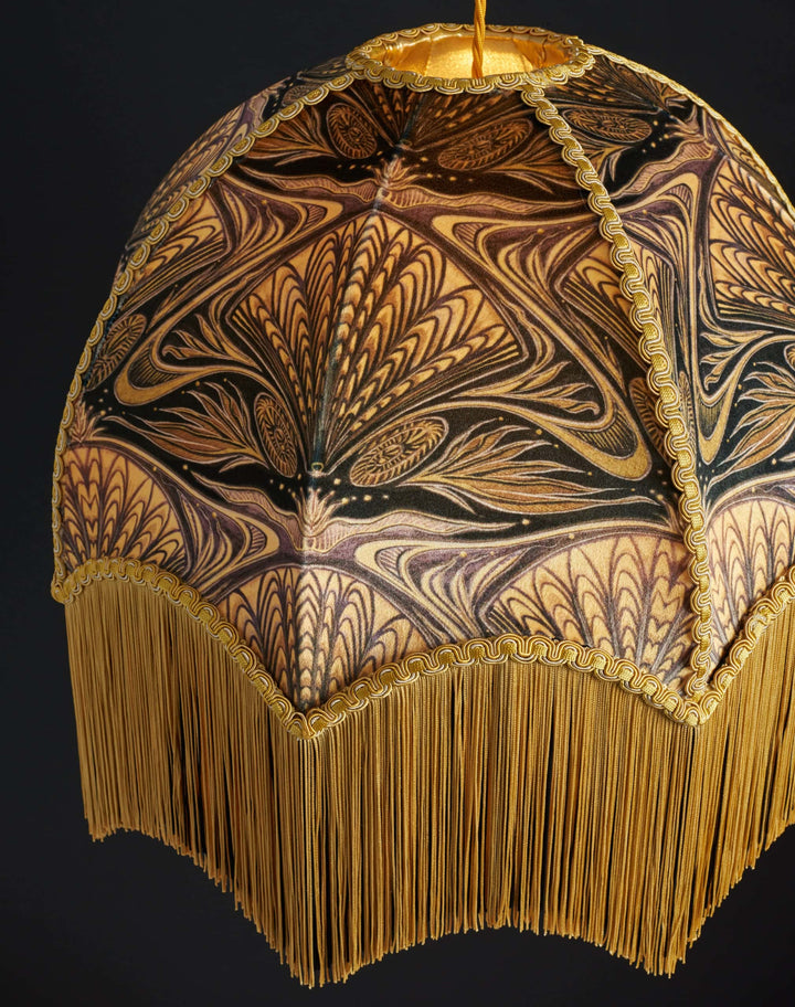 Oyster Fringe Lampshade