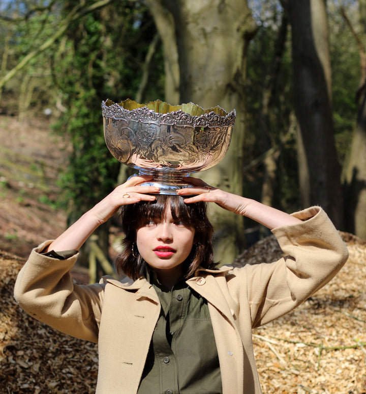 SILVER PUNCH BOWL