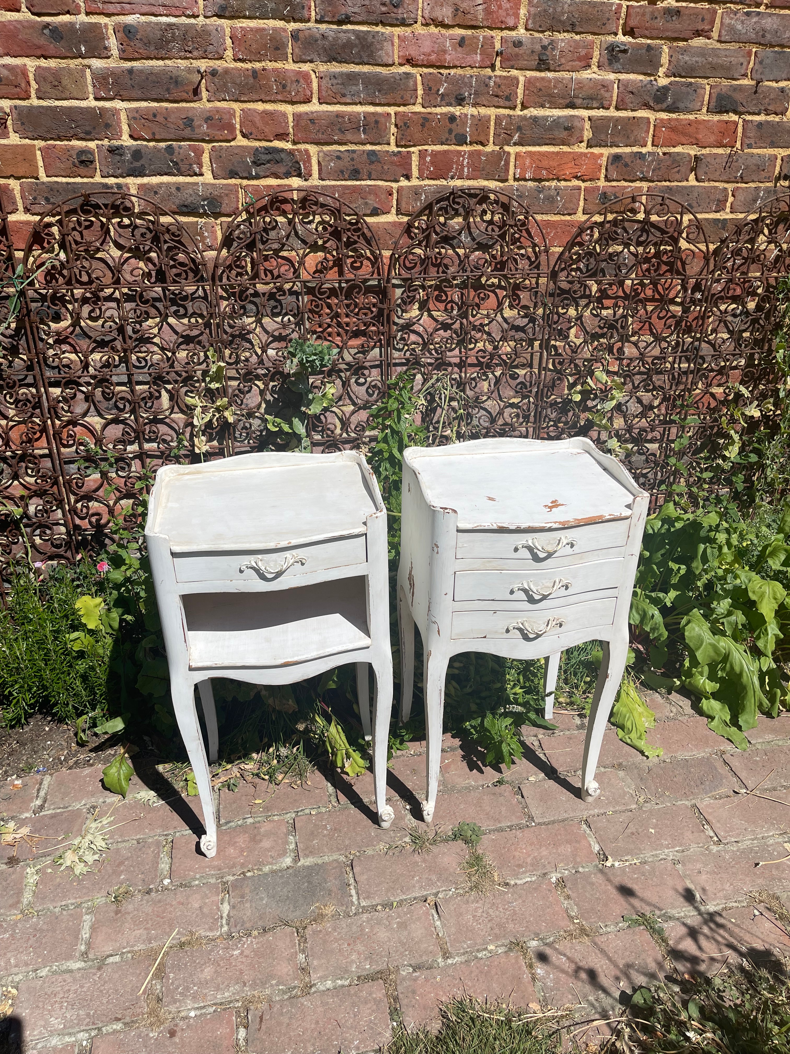 Pair of French Ornate Side Tables